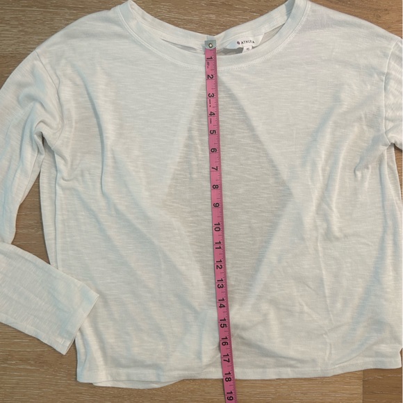 White Athleta backless T size XS - Picture 7 of 11